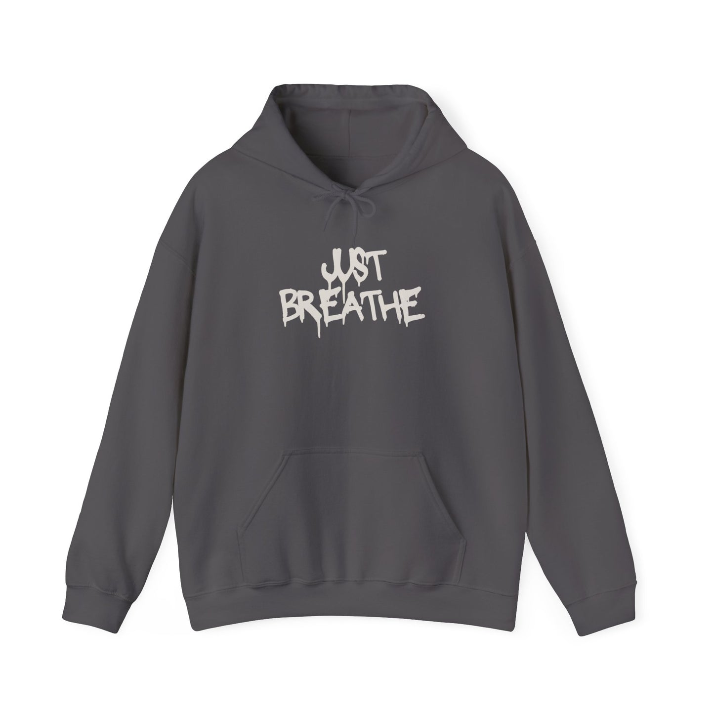 Unisex Heavy Blend™ Just Breathe Paint Drip Hooded Sweatshirt