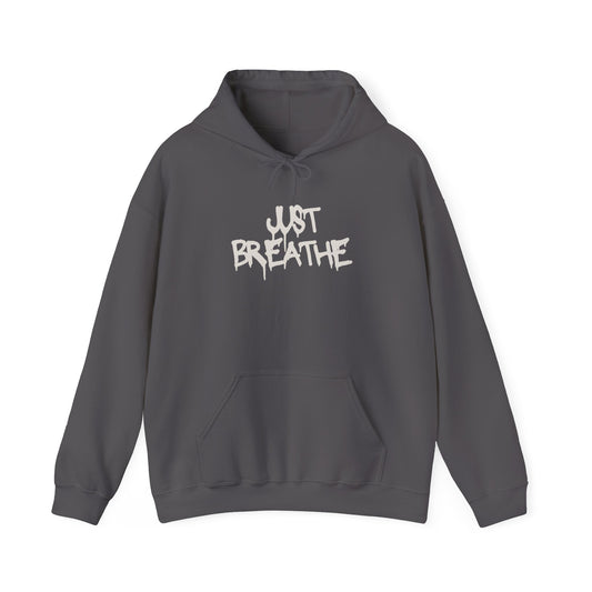 Unisex Heavy Blend™ Just Breathe Paint Drip Hooded Sweatshirt