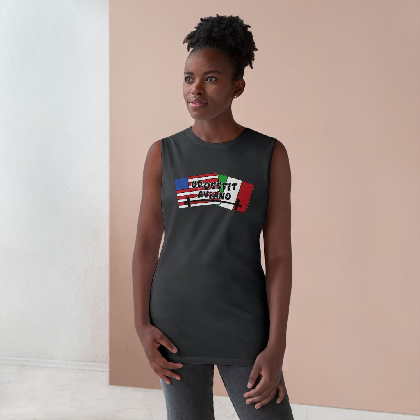 Unisex Barnard CrossFit Aviano Flags Tank