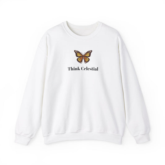 Unisex Heavy Blend™ Think Celestial Butterfly Crewneck Sweatshirt