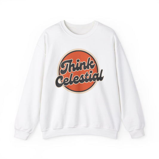 Unisex Heavy Blend™ Think Celestial Retro Crewneck Sweatshirt