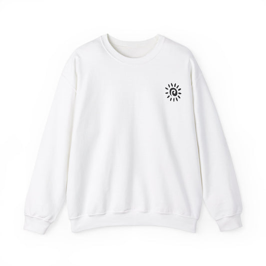 Unisex Heavy Blend™ Think Celestial Sunny Letters Crewneck Sweatshirt