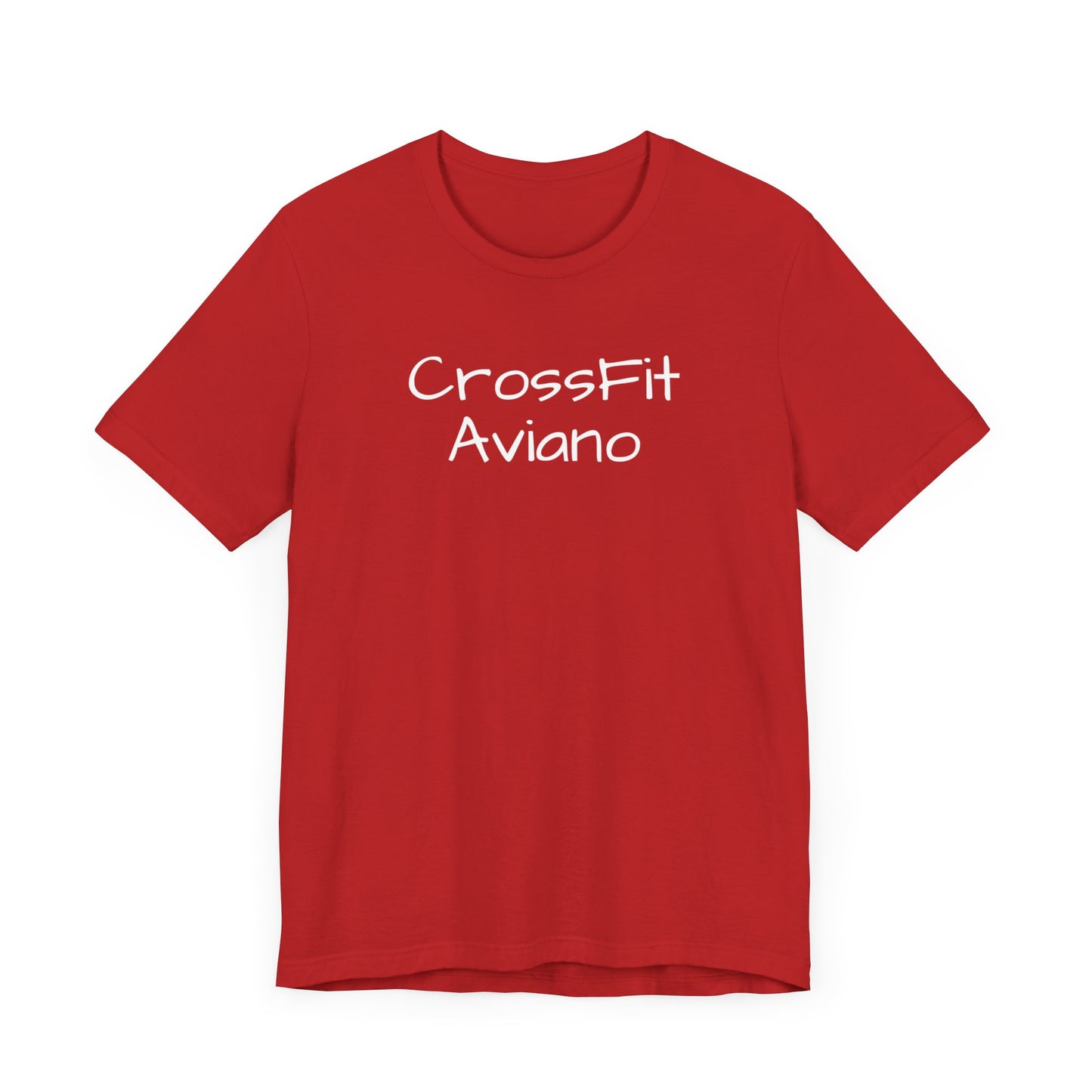 Unisex Jersey CrossFit Aviano Text Short Sleeve Tee