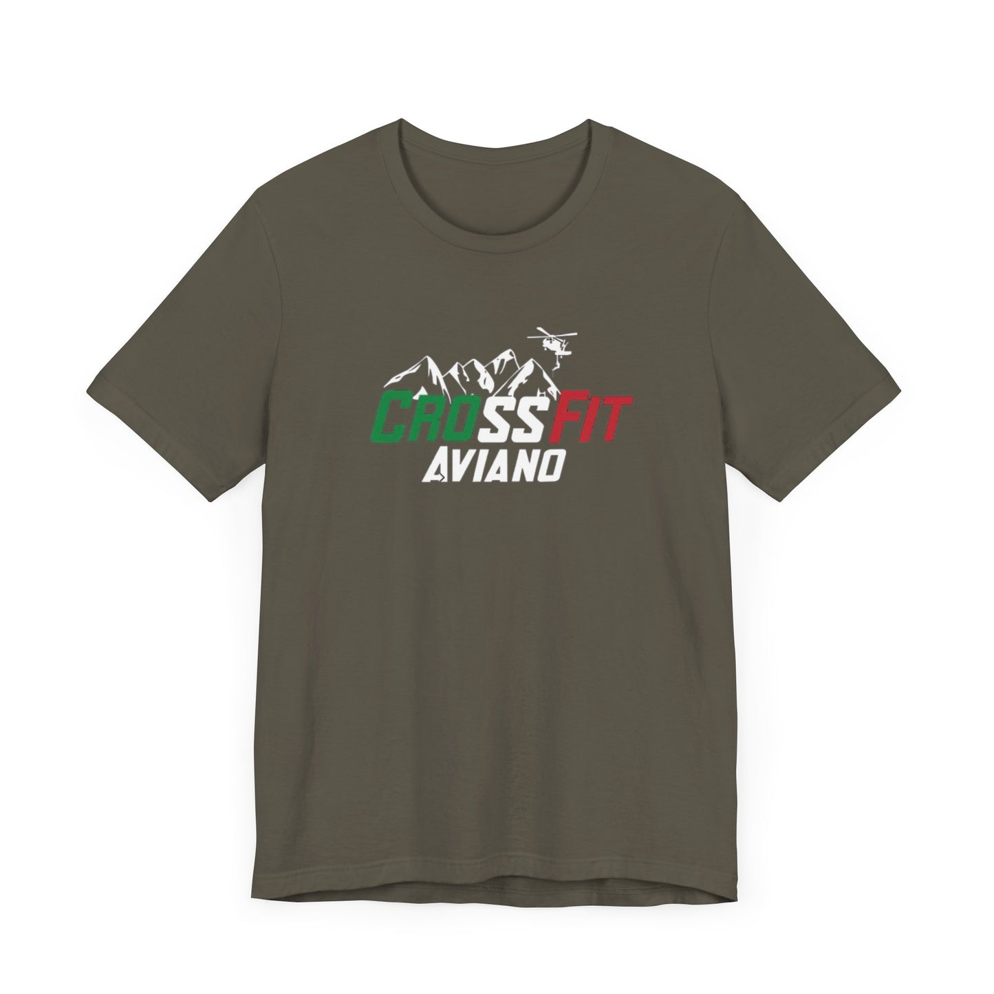 Unisex Jersey CrossFit Aviano Mountains Short Sleeve Tee