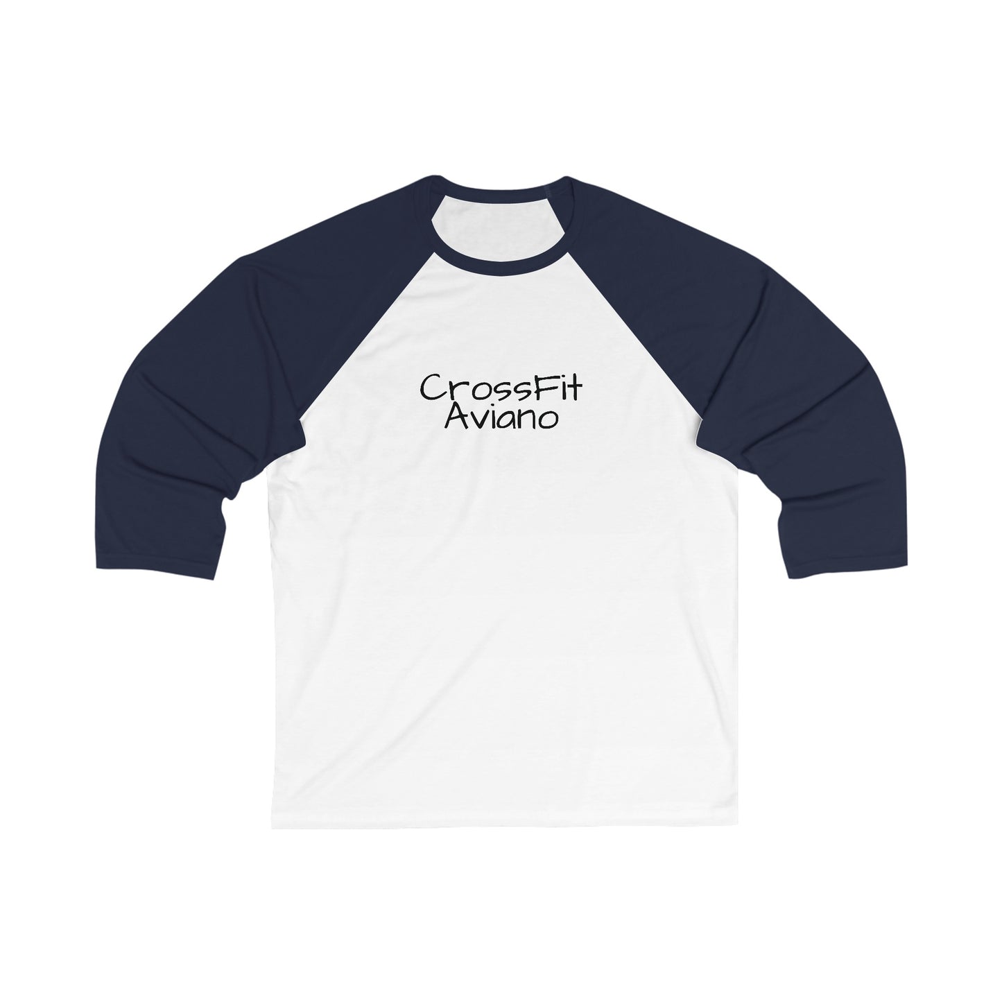 Unisex 3\4 Sleeve CrossFit Aviano Baseball Tee