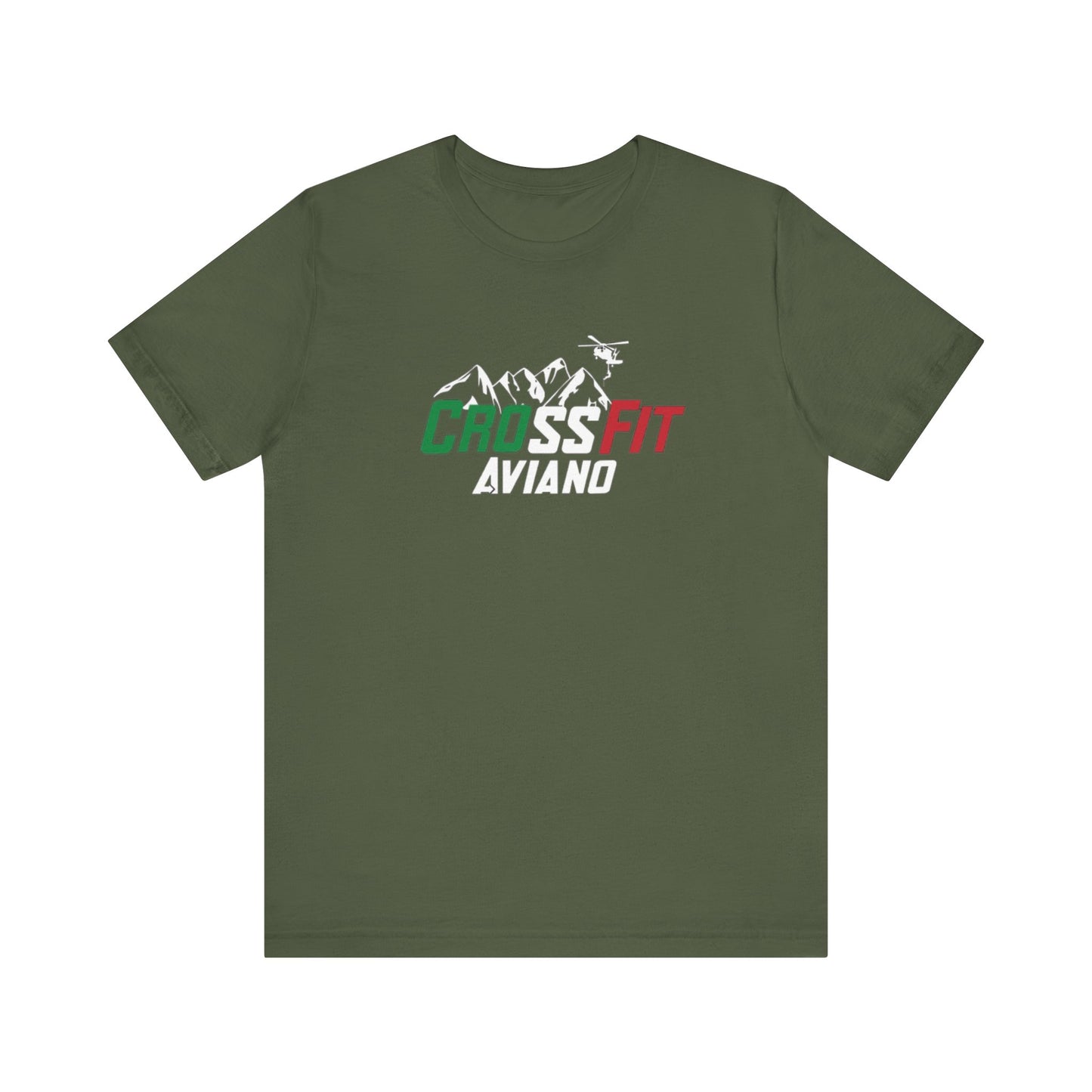 Unisex Jersey CrossFit Aviano Mountains Short Sleeve Tee