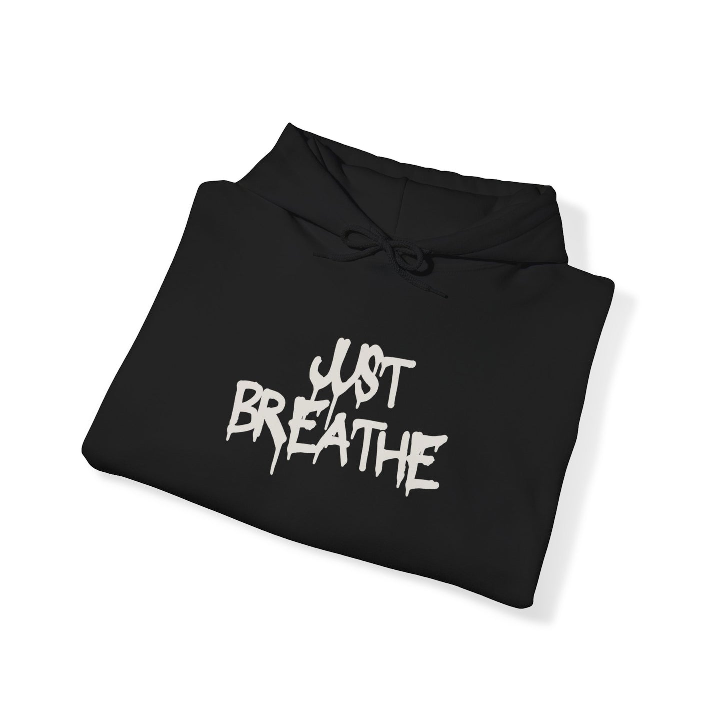 Unisex Heavy Blend™ Just Breathe Paint Drip Hooded Sweatshirt