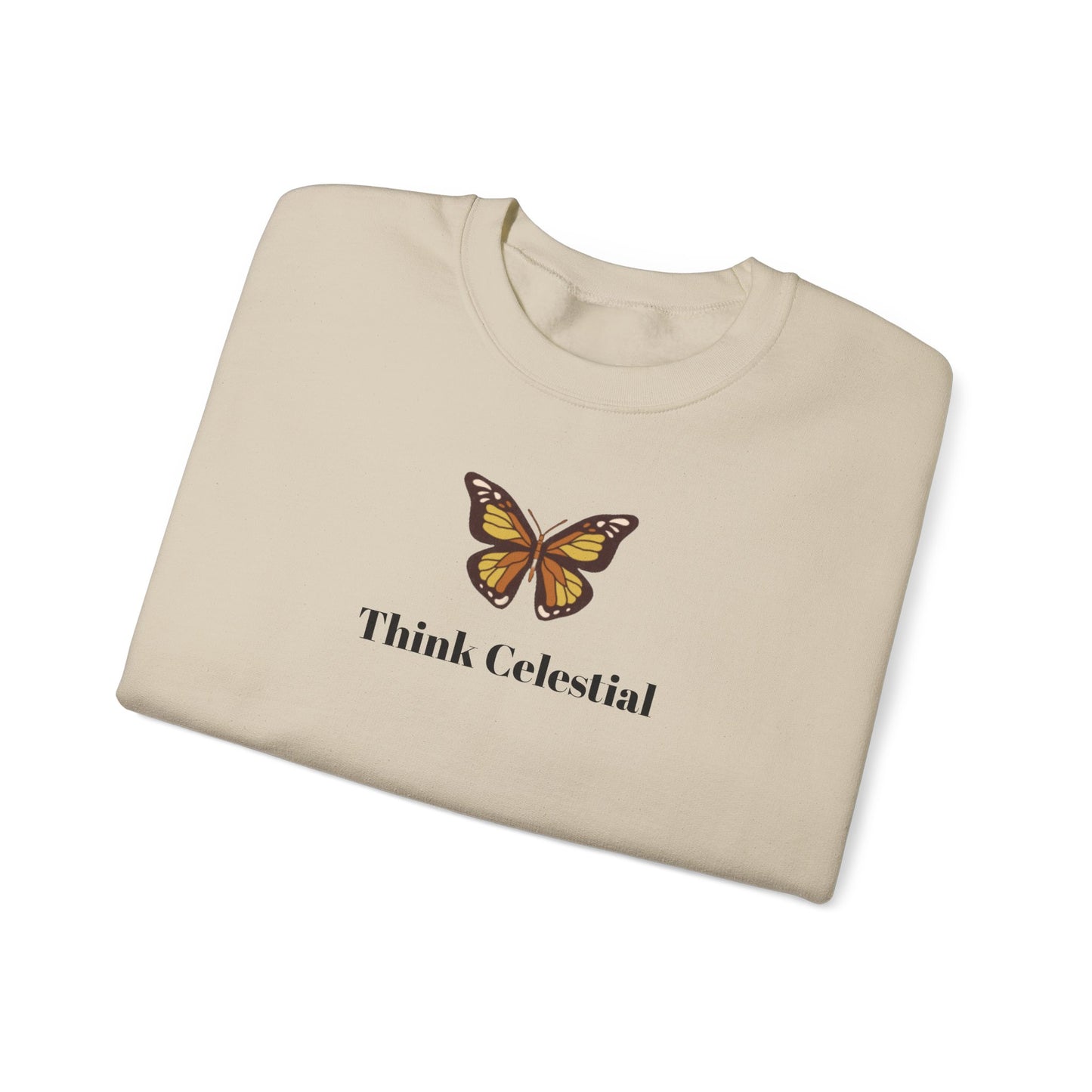 Unisex Heavy Blend™ Think Celestial Butterfly Crewneck Sweatshirt