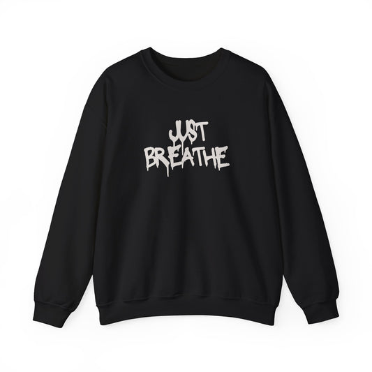 Unisex Heavy Blend™ Just Breathe Paint Drip Crewneck Sweatshirt